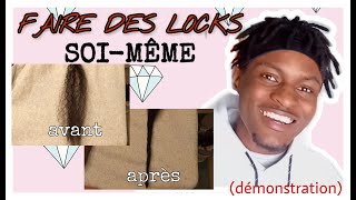 COMMENT FAIRE DES DREADLOCKS SOIMÊME démonstration détaillée [upl. by Elohcim234]