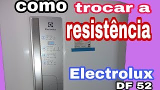 Trocando a resistência de degelo geladeira DF 52 Electrolux [upl. by Nnaarat937]