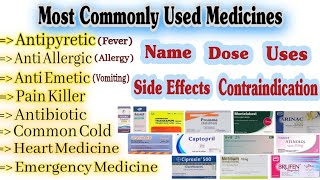 Common Medicines For General Medical Practice  Medicine Name amp Uses [upl. by Franzoni607]