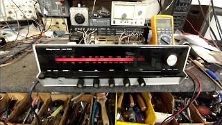 Servicing a 1970s Magnavox 300 amfm stereo receiver part 13  Lch out [upl. by Divaj]