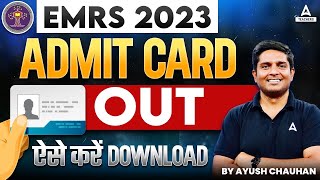 EMRS Admit Card 2023 Out  EMRS Admit Card Download Kaise Kare [upl. by Aracat]