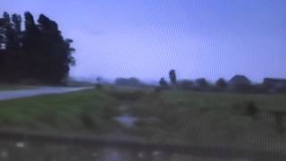 Lightning induced electrical ball shapes near power lines [upl. by Adnamahs]