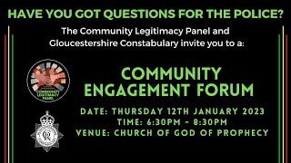 Community Engagement Forum [upl. by Migeon]