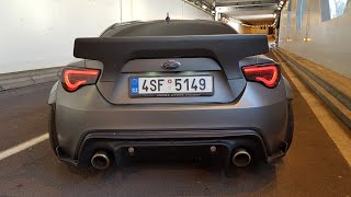 580HP Subaru BRZ 62l V8 LS3 Rocket Bunny  Start Revs POP amp BANGS [upl. by Greenstein]