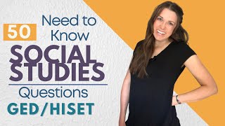 GEDHiSET Social Studies Questions that you Need to Know [upl. by Oilime]