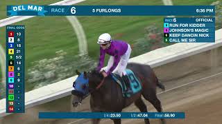 Run for Kidder wins race 6 at Del Mar 8924 [upl. by Inigo83]