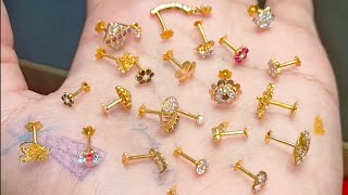 Latest Design  Gold Nose Pin  Nose Pin Design  Nose Ring  Gold Jewelry  Nose Studs  Gold Price [upl. by Anjali]