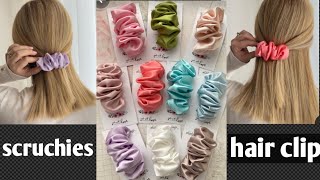 just 5 minutes 😱 convert your old hair pin into new one 🫠scrunchie barrettes scrunchie hair clip [upl. by Repsaj22]