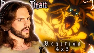 UNTIL MY ENEMIES ARE DESTROYED ATTACK ON TITAN  quotDeclaration of Warquot 4x05  REACTION amp REVIEW 4K [upl. by Anirod]