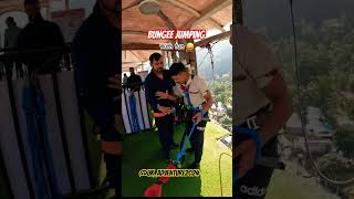 BUNGEE  JUMPING with funtrendingshorts bungeejumpingrishikesh adventuresport viral funny [upl. by Ynohtnaed]