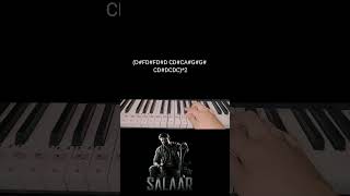 Salaar BGM  Piano Tutorial  Hope you like it [upl. by Ohl]