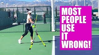 Improving With The Topspin Pro Tennis Training Aid [upl. by Iffar]