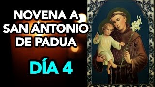 MILAGROSA NOVENA a SAN ANTONIO DE PADUA DÍA 4  Fe y Salvación [upl. by Cynthy]