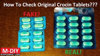 Avoid Duplicate Crocin Tablets  How To Check Original Medicine  Counterfeit Medicines [upl. by Nannette]