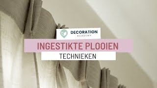 Gordijnen met ingestikte plooien  Textiel techniek [upl. by Tarr852]