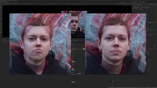 Creating a Face Morph Effect Using Smart Vectors and the GridWarpTracker node in NukeX [upl. by Annahc136]