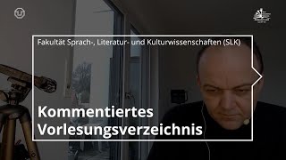 Kommentiertes Vorlesungsverzeichnis der Fakultät SLK [upl. by Suhsoj]