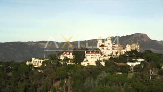 Hearst Castle California Aerial Stock Footage Videos  DFKSF03C0420103G4S005 [upl. by Kopp]