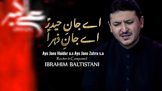 Ay Jane Haider Ay Jane Zahra by Ibrahim Baltistani New Noha 201819 [upl. by Leslee433]