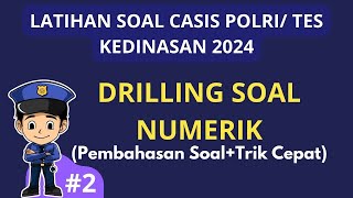 Penalaran Numerik Tipe Soal Baru Pada Tes CASIS POLRI Kedinasan th 2024 New casispolri [upl. by Nohpets]