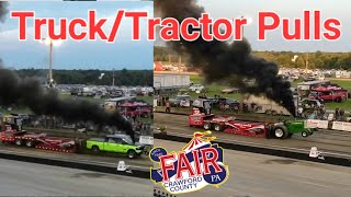 INSANE TRUCK TRACTOR SEMI PULLS Crawford County Fair 2024 [upl. by Derayne737]