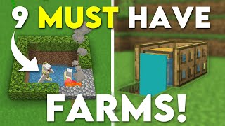 9 Farms You NEED Minecraft Bedrock 121 MCPEXboxPS4Nintendo SwitchWindows10 [upl. by Pam]