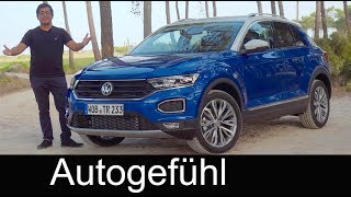 Volkswagen TRoc FULL REVIEW test driven VW T Roc allnew neu SUV  Autogefühl [upl. by Lewak]