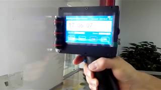 Meenjet M6 Handheld Inkjet Printer  Printing on Glass [upl. by Jayme]