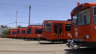 San Diego Is Getting New Trolley Cars What Happens To The Old Ones [upl. by Euqinomod]