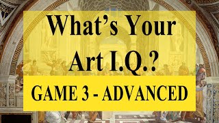 MENSA ART IQ QUIZ 3  ADVANCED [upl. by Borchers997]