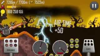 Hill Climb Racing \ Haunted \ 9272 meters on Dragster [upl. by Rehtul]