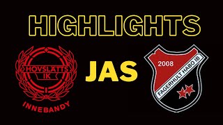 Highlights JAS Hovslätt  Fagerhult InnebandyFloorball [upl. by Novihc]