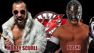 NJPW Wrestle Kingdom 12 Matches  Marty Scurll vs Bushi [upl. by Marillin]