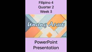 Filipino 4 Matatag Curriculum Powerpoint Presentation Quarter 2 Week 3 grade4matatag grade4 ppt [upl. by Vizzone668]