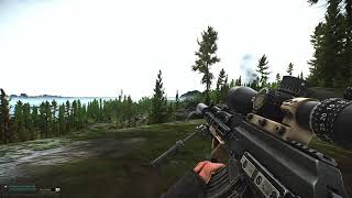 Tarkov long range 1025m head shot PVP AKM T45 tracer ammo [upl. by Countess237]