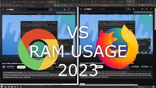 Google Chrome vs Firefox 2023 RAM USAGE TEST [upl. by Reyna]