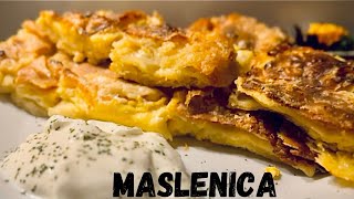 MASLENICA  Recept za MASLENICU sa jajima i sirom  Preukusno [upl. by Auoz]