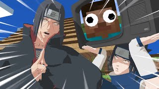 ITACHI ET SASUKE SE TAPE SUR MINECRAFT  😬 😅 [upl. by Aleusnoc694]