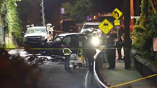 Three Dead Several Injured in Paterson Plank Rd Crash Extended Edit  Jersey City New Jersey [upl. by Ynohtna]