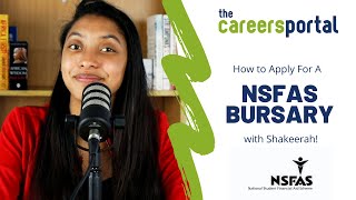 How To Apply For A NSFAS Bursary  Careers Portal [upl. by Pessa]