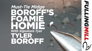 Midge Fly Patterns Tying the Foamie Homie with Signature Tyer Tyler Boroff [upl. by Hymie]