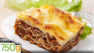 Recettes de lasagne bolognaise maison  Homemade lasagna  English Subtitles  750g [upl. by Aveer]