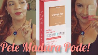 TESTE DAILUS BASE LÍQUIDA COVER FIX PELE MADURA [upl. by Naitsirhk]