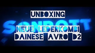 Unboxing Neue Lederkombi Dainese AVRO D2 Motovlog62 [upl. by Sela213]