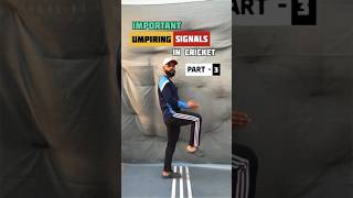 Some Important Umpire’s Signal in Cricket 👆 PART3 [upl. by Aiken47]