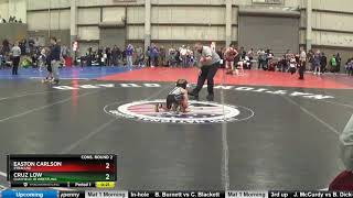 8U 43 Easton Carlson Syracuse Vs Cruz Low Chatfield Jr Wrestling [upl. by Nisen177]