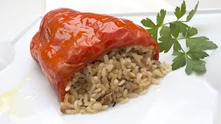 Receta de pimientos rellenos  Karlos Arguiñano [upl. by Kaete501]