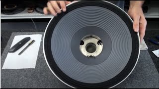 JBL Speaker Repair and Rebuild How to recone a JBL 2226 woofer [upl. by Masry782]