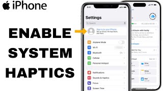 How To Enable System Haptics On iPhone Settings [upl. by Adneral623]