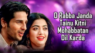 Rabba Janda LYRICS  Mission Majnu  Jubin Nautiyal Sidharth MalhotraRashmika M TanishkShabbir [upl. by Amaty]